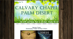 Desktop Screenshot of calvarychapelpalmdesert.com