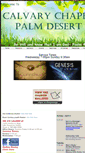 Mobile Screenshot of calvarychapelpalmdesert.com