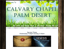 Tablet Screenshot of calvarychapelpalmdesert.com